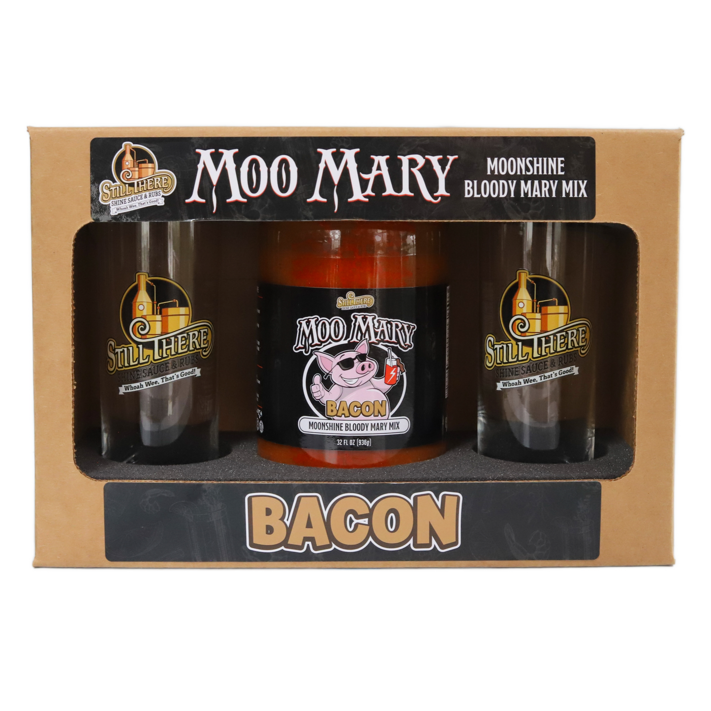 Moo Mary Bacon Moonshine Bloody Mary Mix Kit